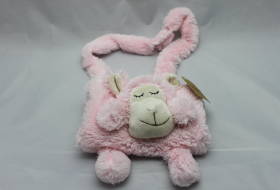 Kindermuff mit Schaf in Rosa