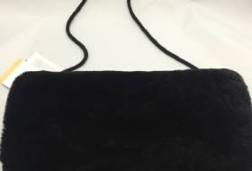 Muff aus Lammfell Schwarz