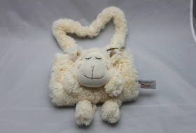 Kindermuff mit Schaf in Weiss